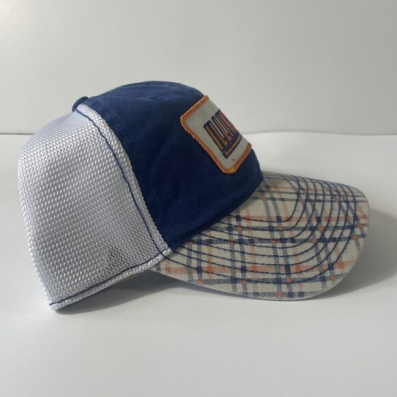 Illinois University Men's Hat Baseball Cap NCAA Blue Orange New - Picture 2 of 4